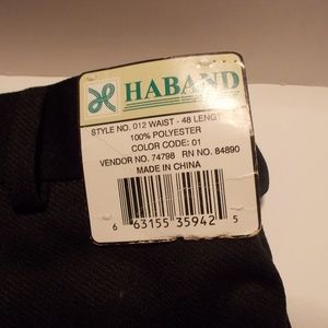 Mens size 48 Haband black slacks